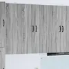 vidaXL Meuble mural de cuisine avec porte Gris Sonoma 30 x 31 x 100 cm