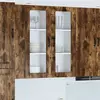 vidaXL Meuble mural de cuisine avec porte Chêne fumé 40 x 31 x 100 cm