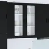 vidaXL Meuble mural de cuisine Noir 40 x 31 x 100 cm Bois d'ingénierie