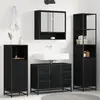 vidaXL Ensemble de mobilier de salle de bain 3 pcs Chêne noir