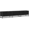 vidaXL Meuble TV Chêne noir 210 x 35 x 41 cm Bois d'ingénierie