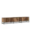 vidaXL Meuble TV Bois ancien 210 x 35 x 41 cm Bois d'ingénierie