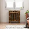 vidaXL Cache-Radiateur Chêne fumé 78 x 19 x 81,5 cm Bois d'ingénierie