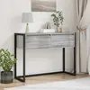 vidaXL Table d'appoint Gris Sonoma 100 x 36 x 75 cm Bois d'ingénierie