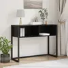 vidaXL Table d'appoint Chêne noir 100 x 36 x 75 cm Bois d'ingénierie