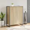vidaXL Cabinet à chaussures Sonoma 79 x 36 x 100 cm Bois d'ingénierie