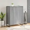 vidaXL Cabinet à chaussures avec stockage Gris Sonoma 79 x 36 x 100 cm