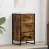 vidaXL vidaXL Buffet Chêne Fumé 42 x 36 x 75.5 cm Bois d'ingénierie