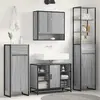 vidaXL vidaXL Cabinet de salle de bain Gris Sonoma 40 x 30 x 180 cm