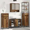 vidaXL vidaXL Cabinet de salle de bain Bois Ancien 40 x 30 x 180 cm