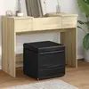vidaXL Tabouret Noir Cuir Synthétique et Bois Composite