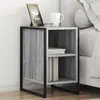 vidaXL Table de chevet Gris Sonoma 39.5 x 30 x 50 cm Bois d'ingénierie
