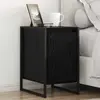 vidaXL Table de chevet Chêne noir 39,5 x 30 x 50 cm Bois d'ingénierie
