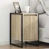 vidaXL vidaXL Table de chevet 2 pcs Sonoma 39,5 x 30 x 50 cm