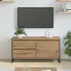 vidaXL Meuble TV Chêne artisan 100 x 36 x 49.5 cm Bois d'ingénierie