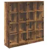 vidaXL Vidaxl Haut Armoire 2 Pcs Bois Ancien 136 X 37 X 142 Cm