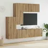 vidaXL Unité murale de TV 5 pcs Chêne artisanal Bois d'ingénierie