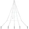 vidaXL Arbre de Noël LED avec 112 LED Blanc froid 511 cm Métal