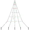 vidaXL Arbre de Noël LED avec 112 LED Multicolore 511 cm Métal