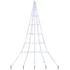 vidaXL Arbre de Noël LED avec 168 LED Bleu 511 cm Métal