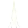 vidaXL Arbre de Noël LED avec 276 LED Blanc chaud 511 cm Métal