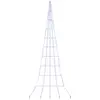 vidaXL Arbre de Noël LED avec 276 LED Bleu 511 cm Métal