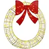 vidaXL Couronne avec 80 LED Blanc chaud 90 cm PET