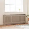 vidaXL Cache-Radiateur 2 pcs Marron (142-205) x 20.5 x 81.5 cm