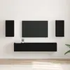 vidaXL Meuble TV mural 2 pcs Noir 30 x 31 x 60 cm Bois d'ingénierie