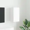 vidaXL Meuble TV mural Montage mural Blanc Brillant 30 x 31 x 60 cm