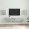 vidaXL Meuble TV mural 2 pcs Béton 30 x 31 x 40 cm Bois d'ingénierie