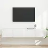 vidaXL Meuble TV mural 2 pcs Blanc Brillant 60 x 31 x 29.5 cm