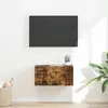 vidaXL Meuble TV mural Chêne fumé 60 x 31 x 29.5 cm Bois d'ingénierie
