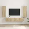 vidaXL Meuble TV mural 2 pcs Sonoma 30 x 31 x 100 cm Bois d'ingénierie