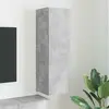 vidaXL Meuble TV mural Béton 30 x 31 x 100 cm Bois d'ingénierie