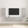 vidaXL Meuble TV mural 2 pcs Béton 30 x 31 x 80 cm Bois d'ingénierie