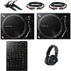 Pioneer DJ PLX-500 DJ-draaitafel Starterset met AlphaTheta DJM V5 mixe...