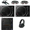 Pioneer DJ PLX-500 DJ-draaitafel Starterset met Pioneer DJ DJM-A9 mixe...