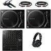 Pioneer DJ PLX-500 DJ-draaitafel Starterset met Pioneer DJ DJM-V10 mix...