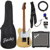 JET Guitars JT-300 Blonde elektrische gitaar starterset