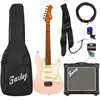 JET Guitars JS-300 Mini Pink elektrische gitaar starterset