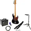 JET Guitars JJB-300 Black elektrische basgitaar starterset
