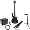 ESP LTD B-10 Kit Black Satin elektrische basgitaar starterset