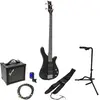 Dimavery SB-320 Black elektrische basgitaar starterset