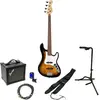 Cort GB24JJ 2 Tone Burst elektrische basgitaar starterset