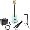 Dimavery PB-302 White elektrische basgitaar starterset