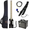 Traveler Guitar Ultra Light Bass Gloss Black elektrische basgitaar sta...