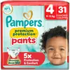 Pampers couches premium protection pants T4 9-15 kg 31 couches