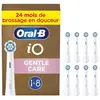 Oral-B iO Gentle Care Wit originele ronde opzetborstels - 8 stuks