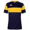 Kappa Dareto T-Shirt Garçon, Bleu Marine, Jaune, 8 ans